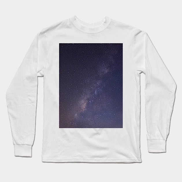 Purple Galaxy Long Sleeve T-Shirt by NewburyBoutique